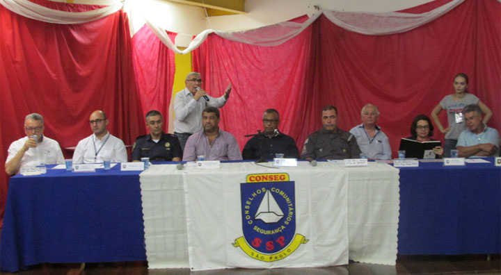 Mesa na reunião especial do CONSEG FÓ