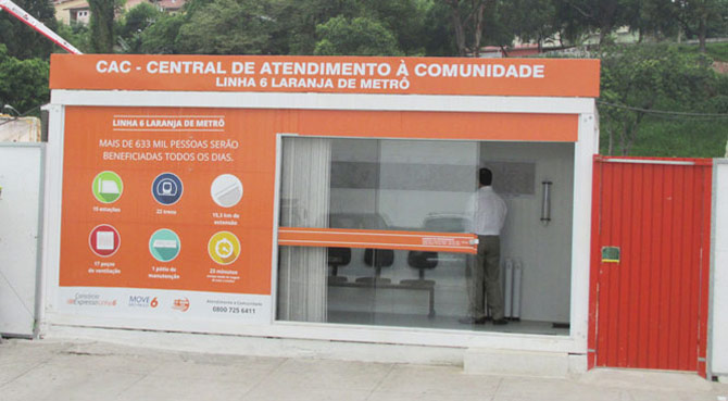 Vista da Central de Atendimento ao Consumidor.