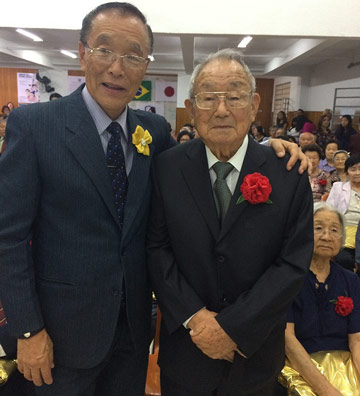 Homenageado Hiroshi Satow (94 anos).
