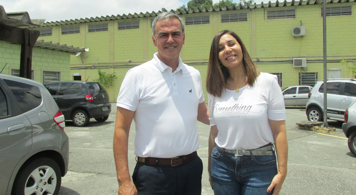 Coordenador dr. José Mauro e a diretora do distrito de Saúde Santana, dra. Valéria.