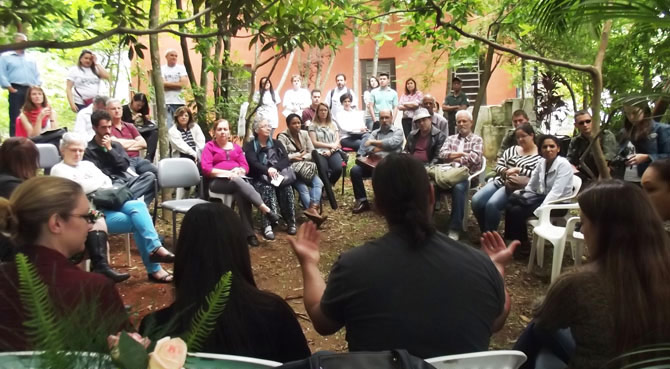 Momento do encontro no NAG.