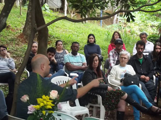 Momento do encontro.