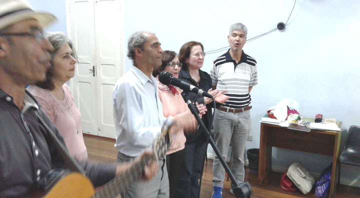 Música e poesia no sarau da Casa de Cultura Tremembé.