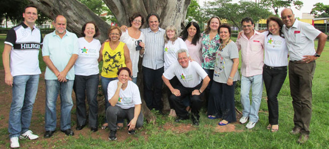 Membros da Rede no Parque Vila Guilherme-Trote.