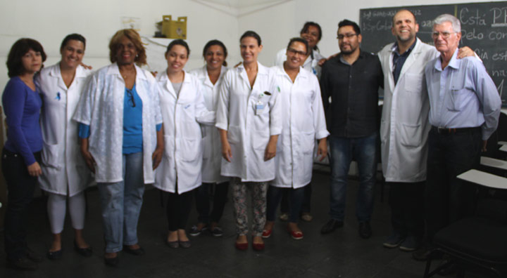Equipe da UBS Jardim São Paulo e líderes comunitários.