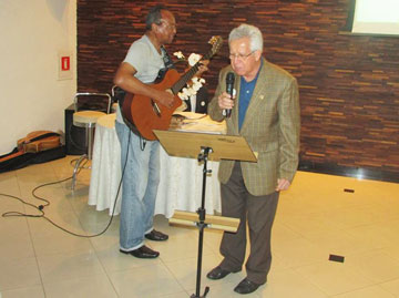 Sérgio Matrigani e músico Paulo.