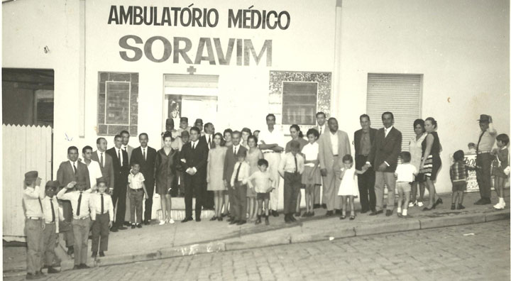 Inauguração do ambulatório médico da então SORAVIM, em 1970.